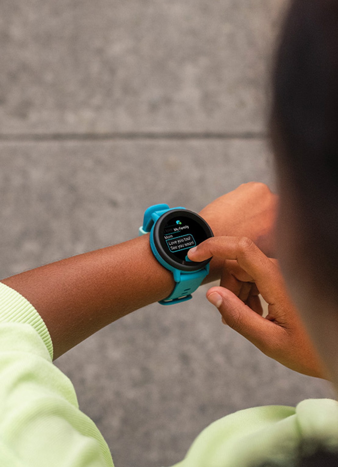Garmin Bounce 2 smartwatch - voorkant 2 lila