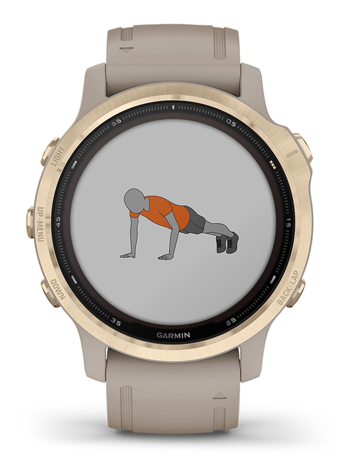 Garmin Fenix 6s Pro Solar smartwatch 010-02409-11 - detail 5 goud