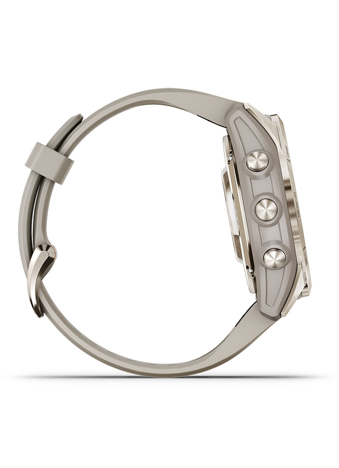 Garmin Fenix 7S Pro Solar horloge 42 mm met saffierglas - detail 4 goud