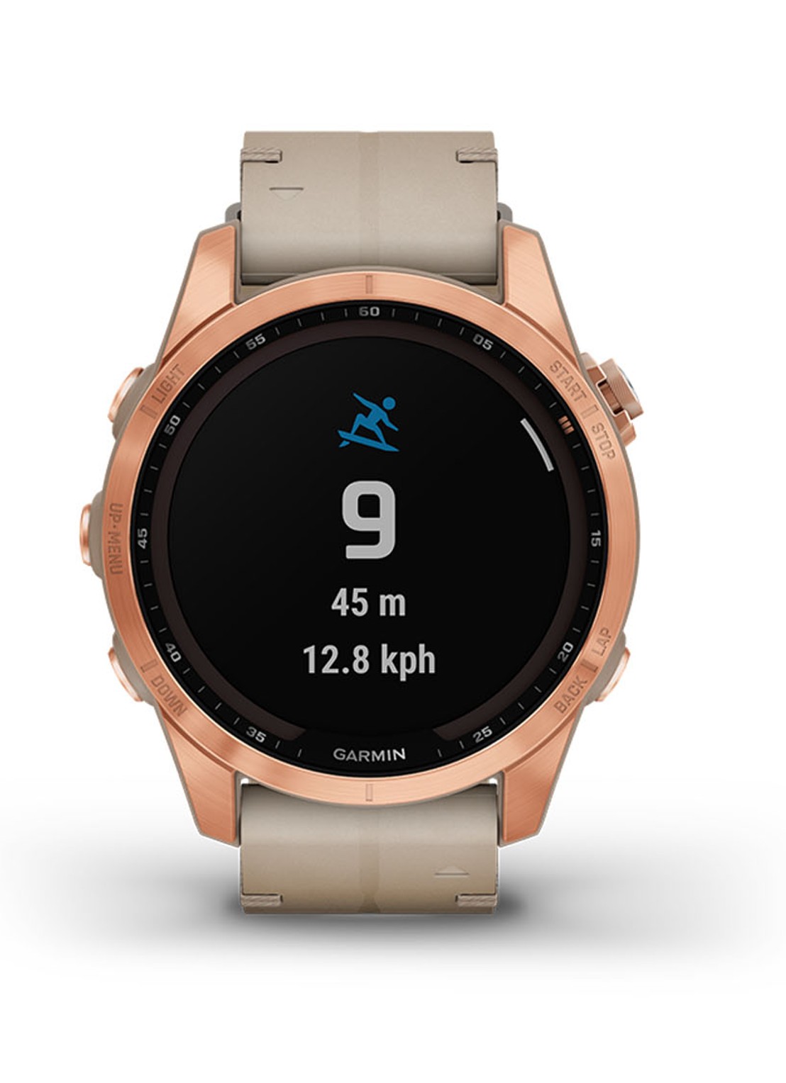 Garmin Fenix 7S Sapphire Solar smartwatch 42 mm - detail 4 roségoud