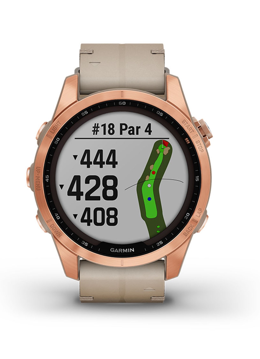 Garmin Fenix 7S Sapphire Solar smartwatch 42 mm - detail 5 roségoud