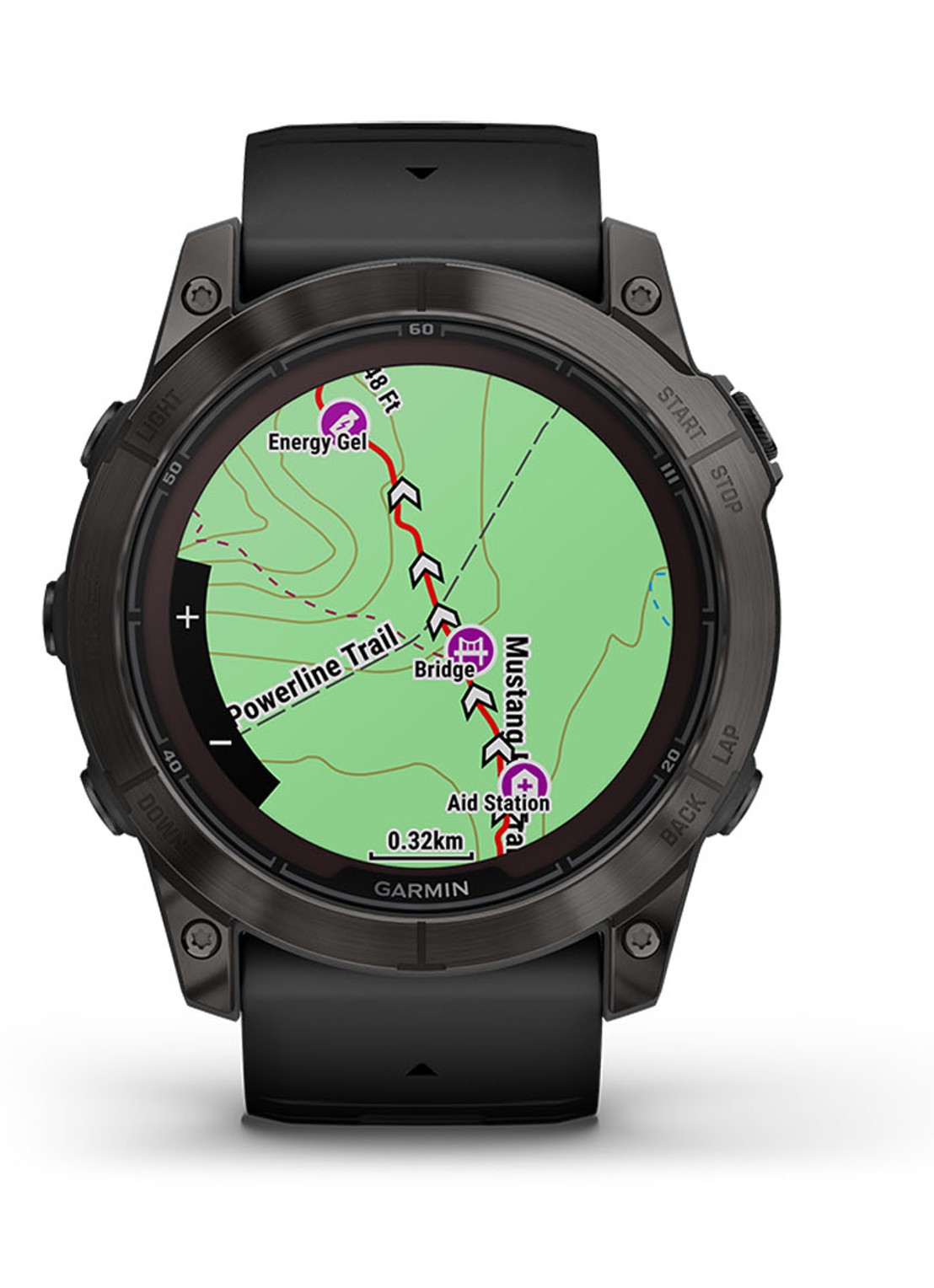 Garmin Fenix 7X Pro Sapphire Solar horloge 51 mm met saffierglas - detail 6 zwart