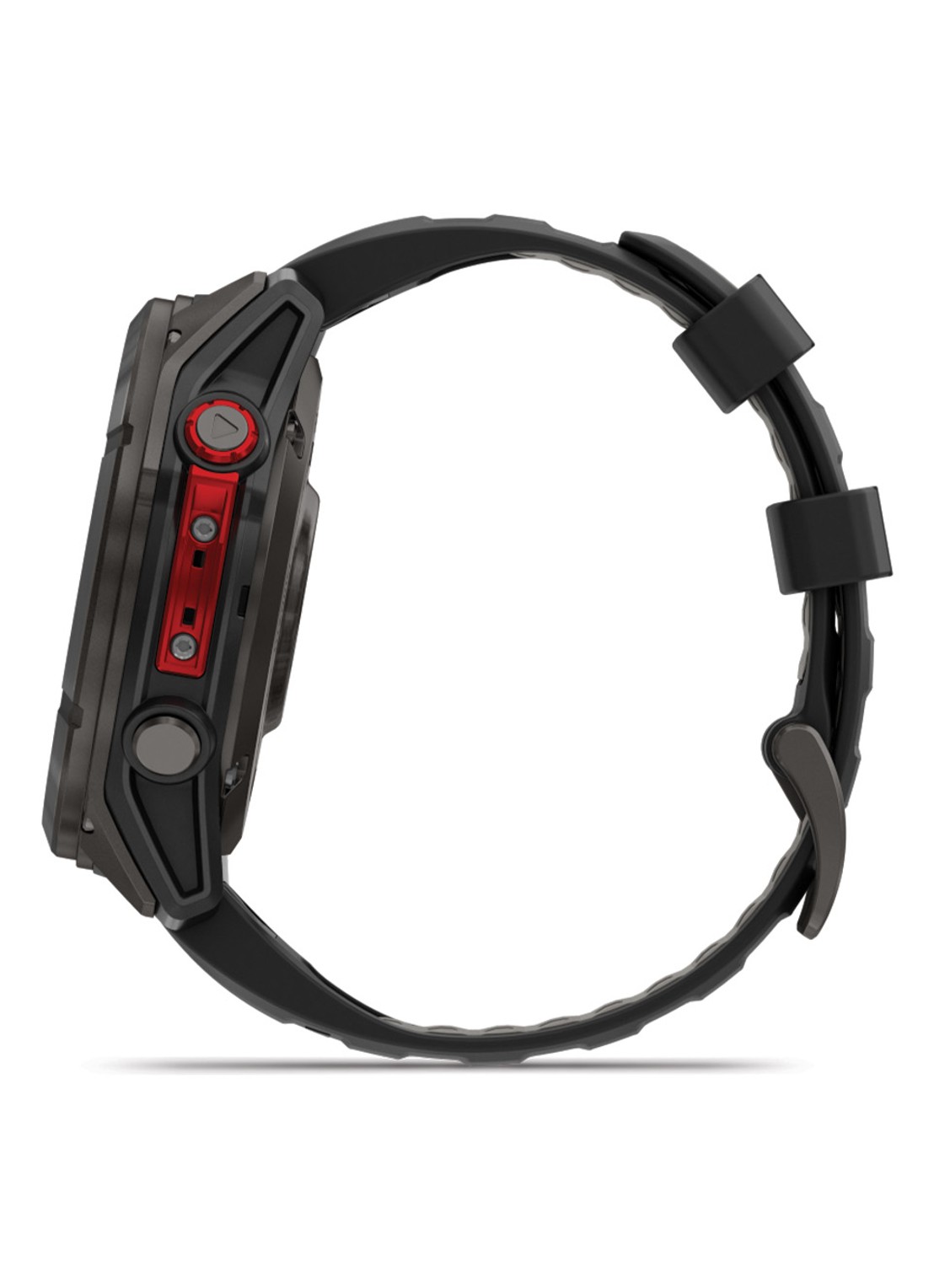 Garmin Fenix 8 Pro Microled LTE smartwatch 51 mm, Saffierglas, Titanium met siliconen band - detail 4 antraciet