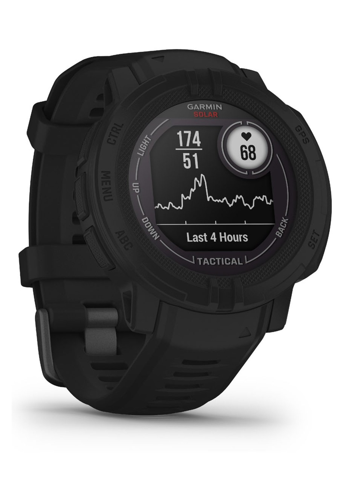 Garmin Instinct 2 Solar Tactical Edition smartwatch 45 mm - detail 3 zwart