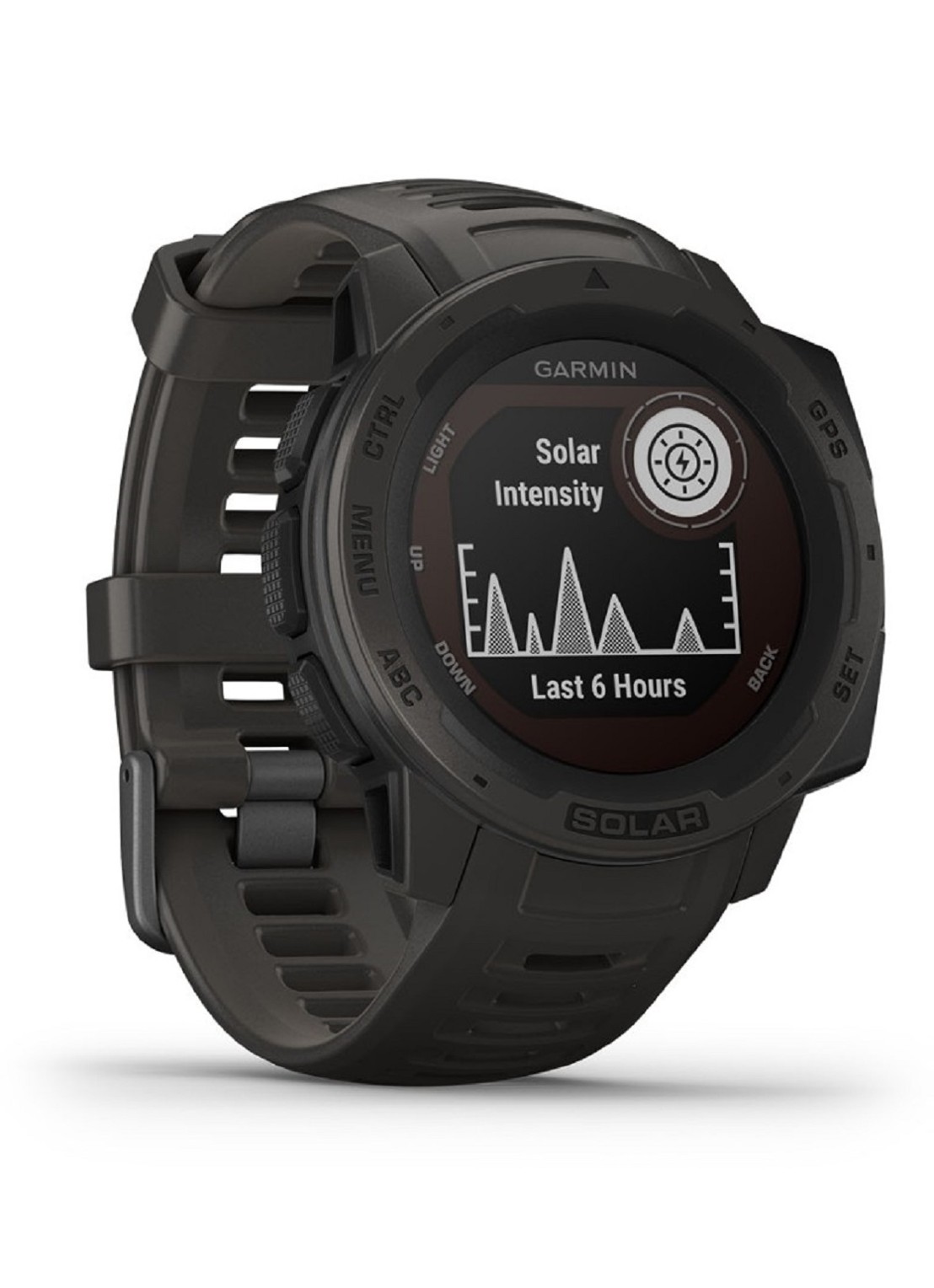 Garmin Instinct Solar smartwatch 45 mm - detail 2 zwart