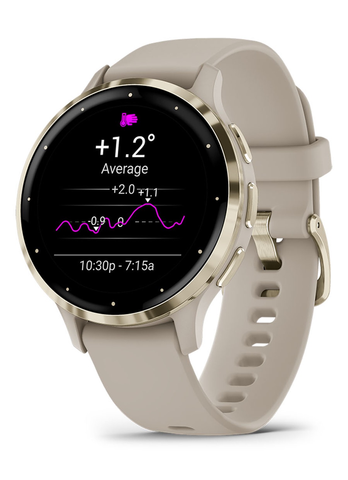 Garmin Venu 3S smartwatch 41 mm - detail 2 grijs