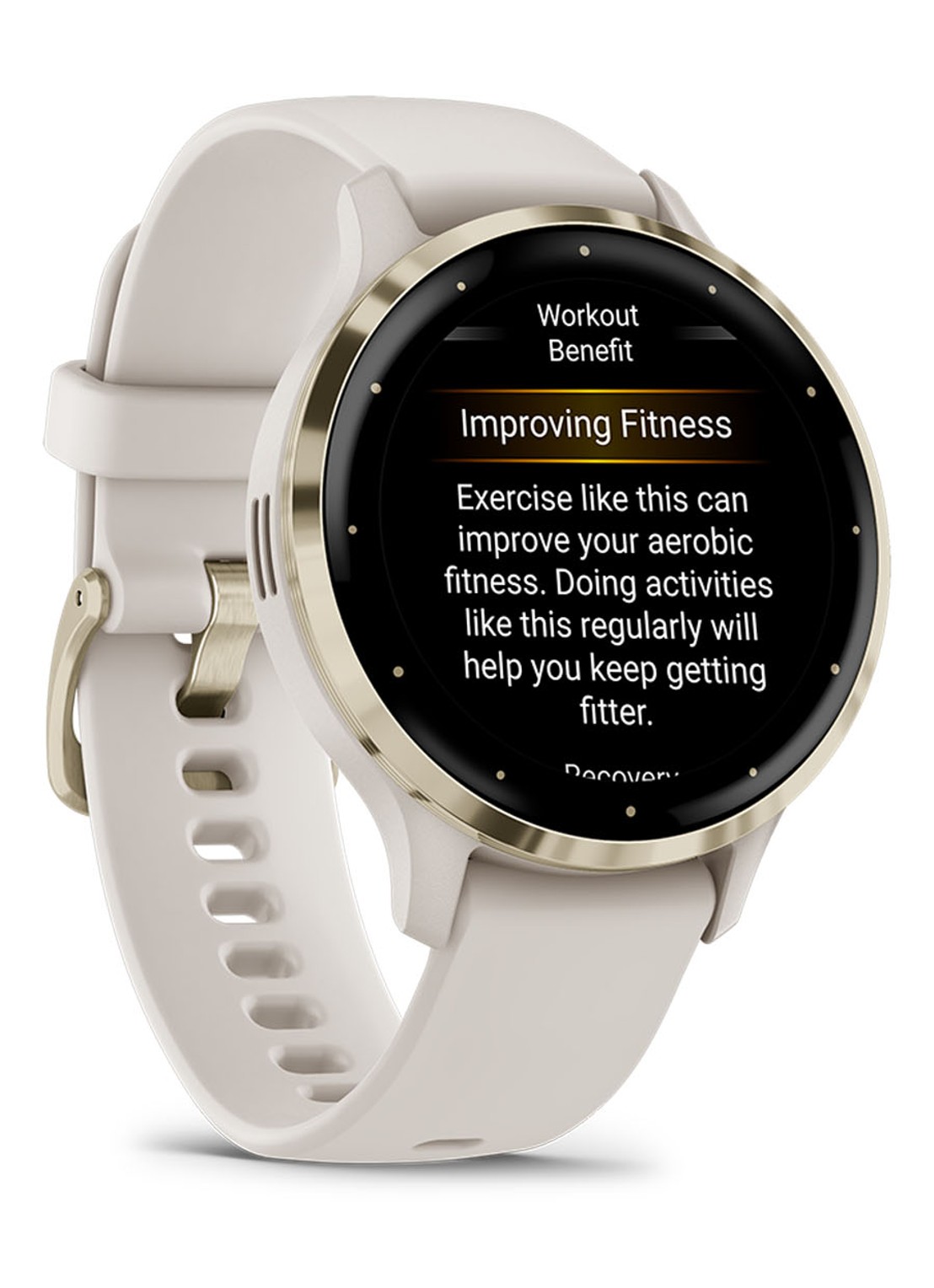 Garmin Venu 3S smartwatch 41 mm - detail wit