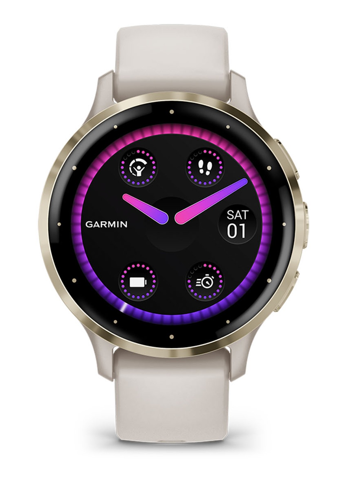 Garmin Venu 3S smartwatch 41 mm - voorkant 6 wit