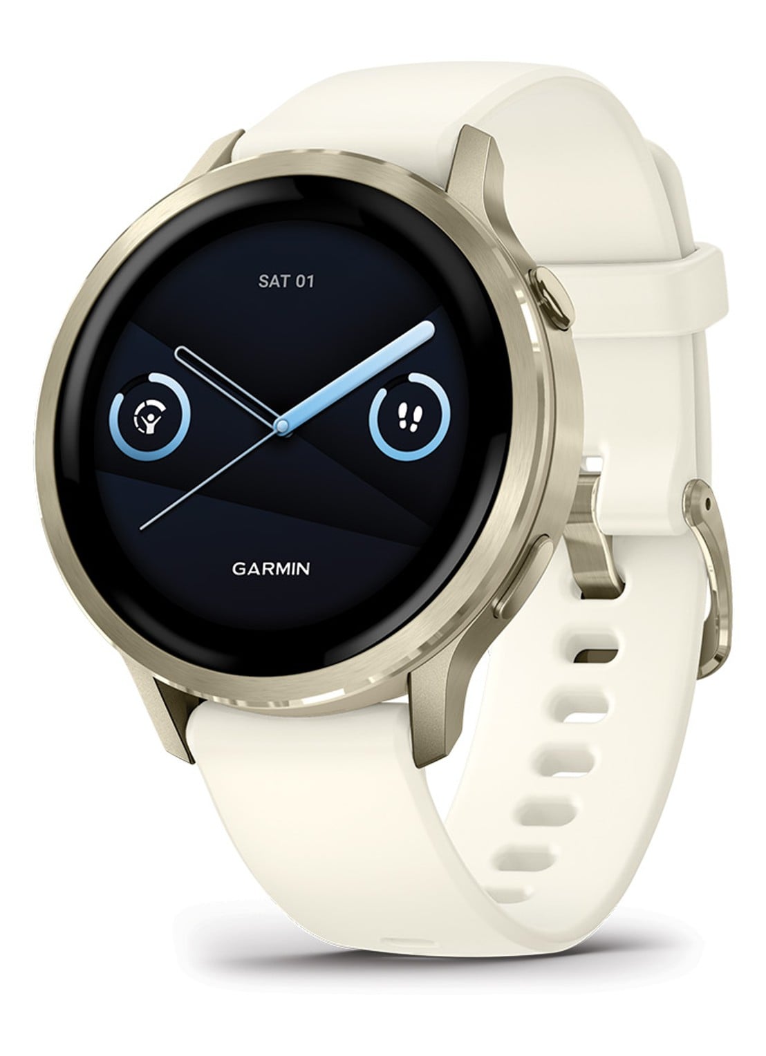 Garmin Venu 4 - 41mm - detail 2 lunar gold
