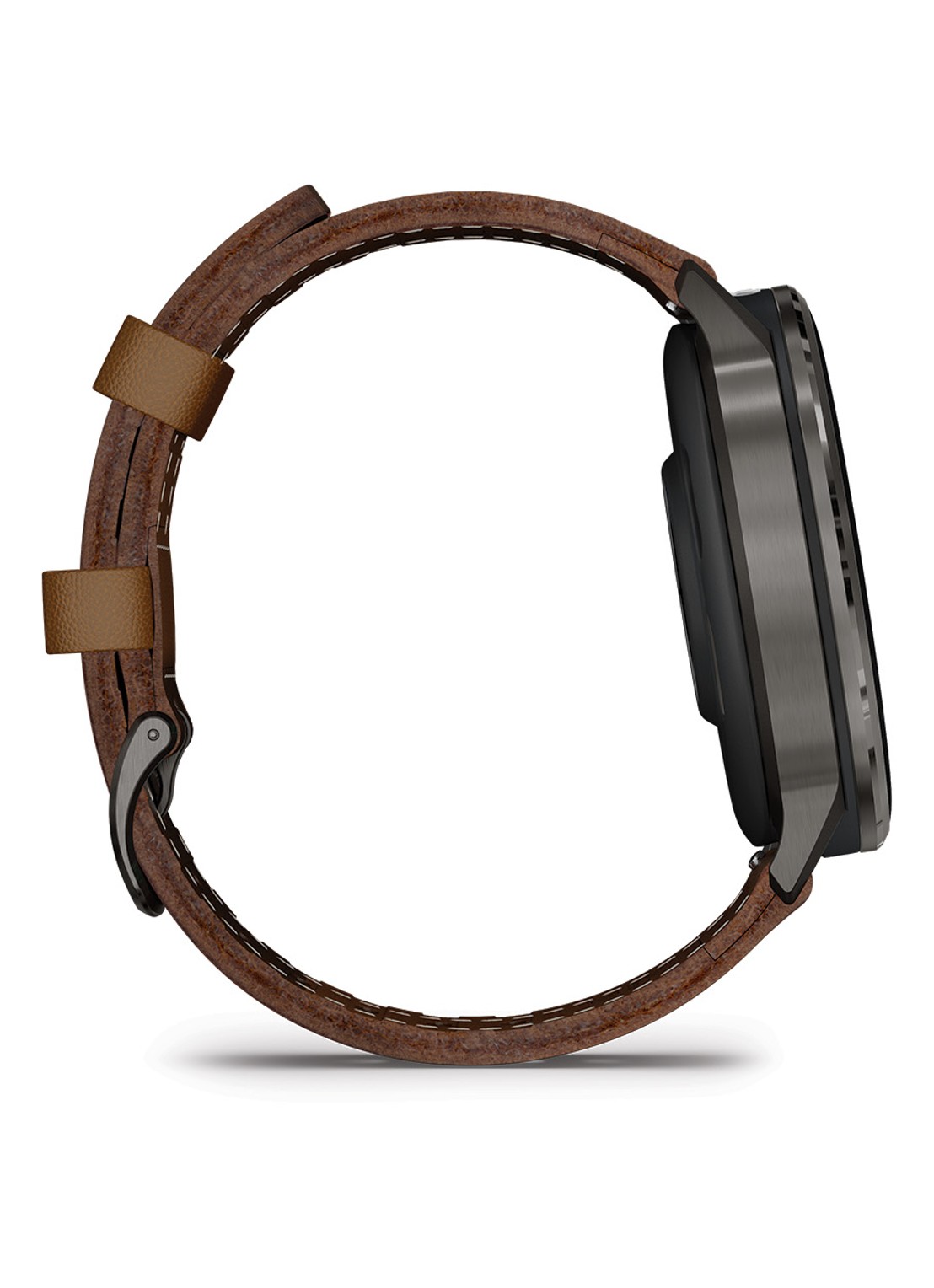Garmin Venu 4 smartwatch 45 mm, met siliconen en lederen band - detail 6 bruin
