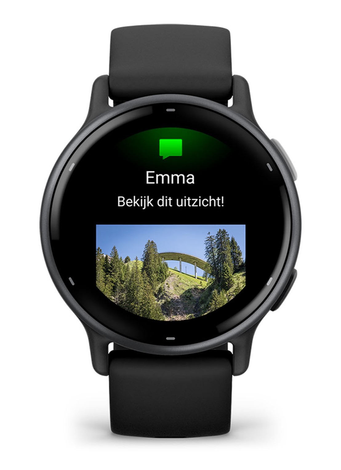 Garmin Vivoactive 5 smartwatch 42,2 mm - voorkant 6 zwart