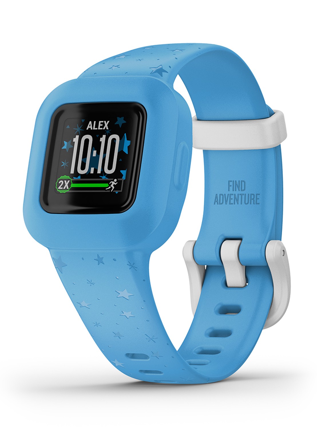 Garmin Vivofit Junior 3 kids horloge 30 mm - voorkant 5 blauw