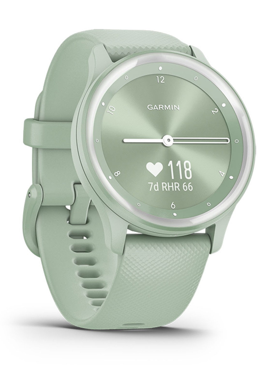 Garmin Vivomove Sport hybride smartwatch 40 mm - detail 3 groen