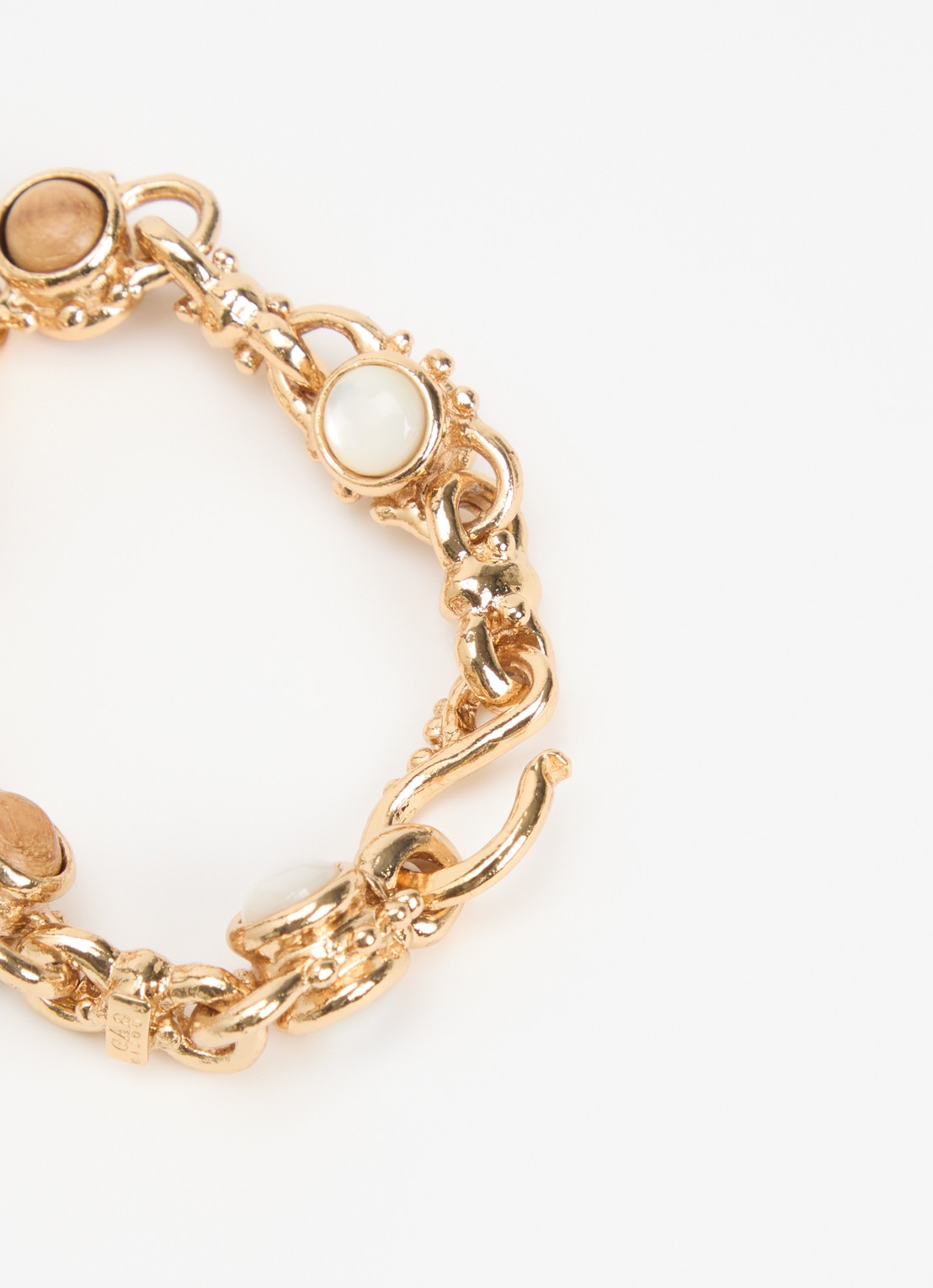 Gas Bijoux Amarante schakelarmband verguld - detail goud