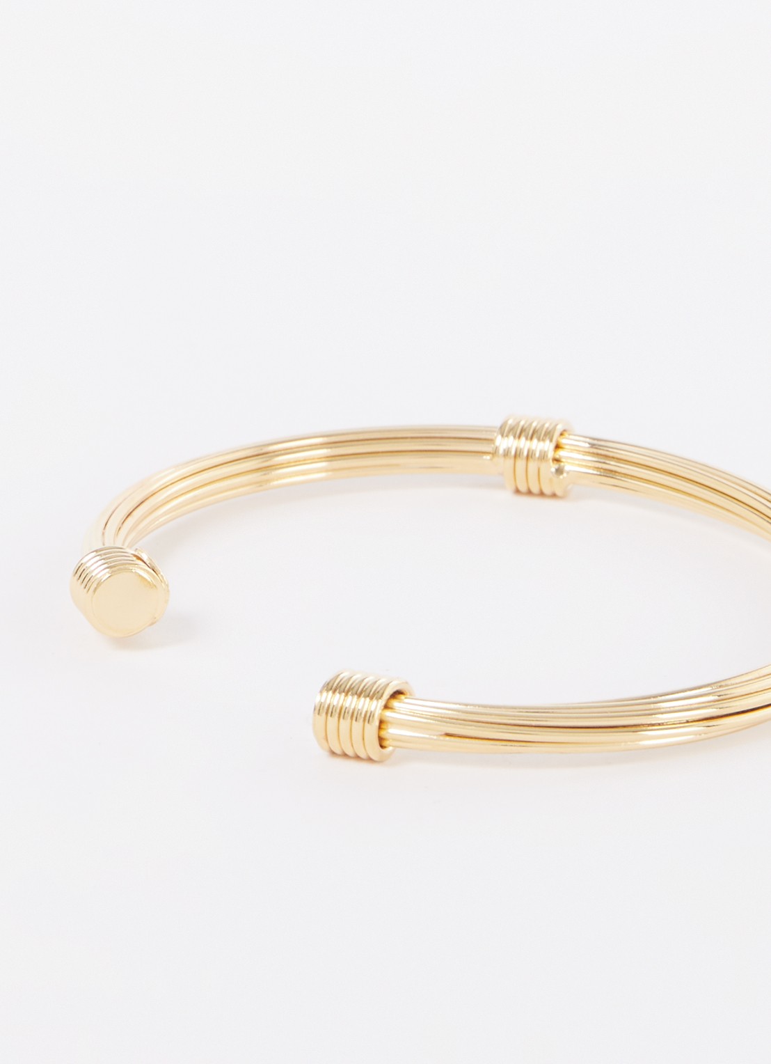 Gas Bijoux Ariane bangle verguld - voorkant 2 goud
