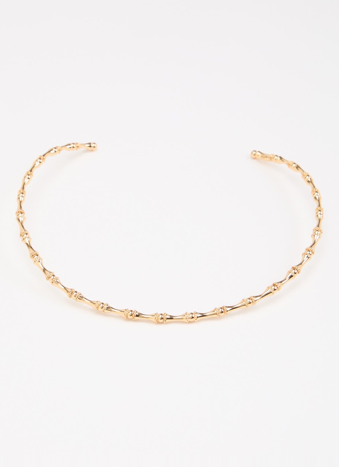 Gas Bijoux Bambou choker verguld - detail goud