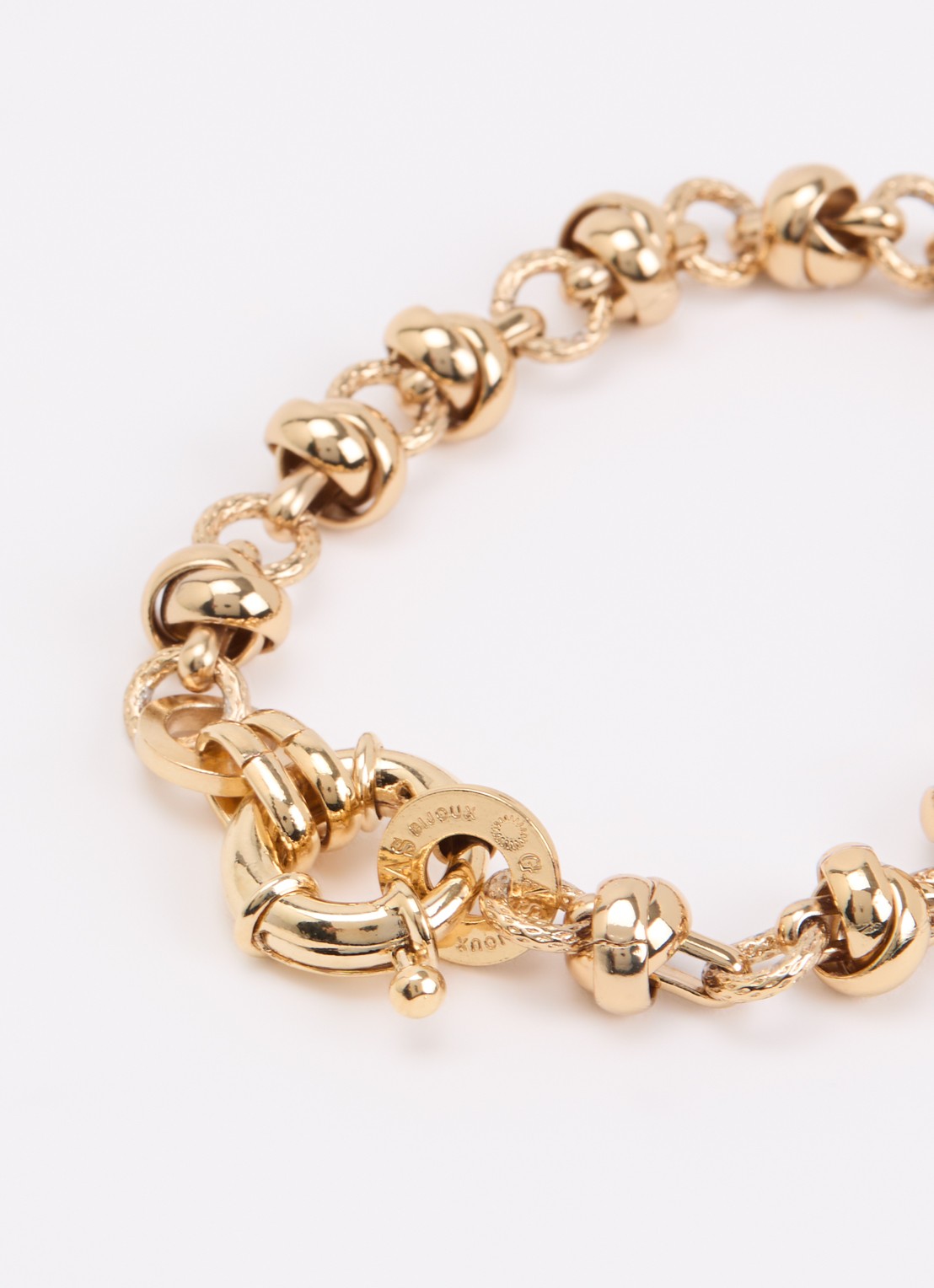Gas Bijoux Batik schakelarmband verguld - detail goud