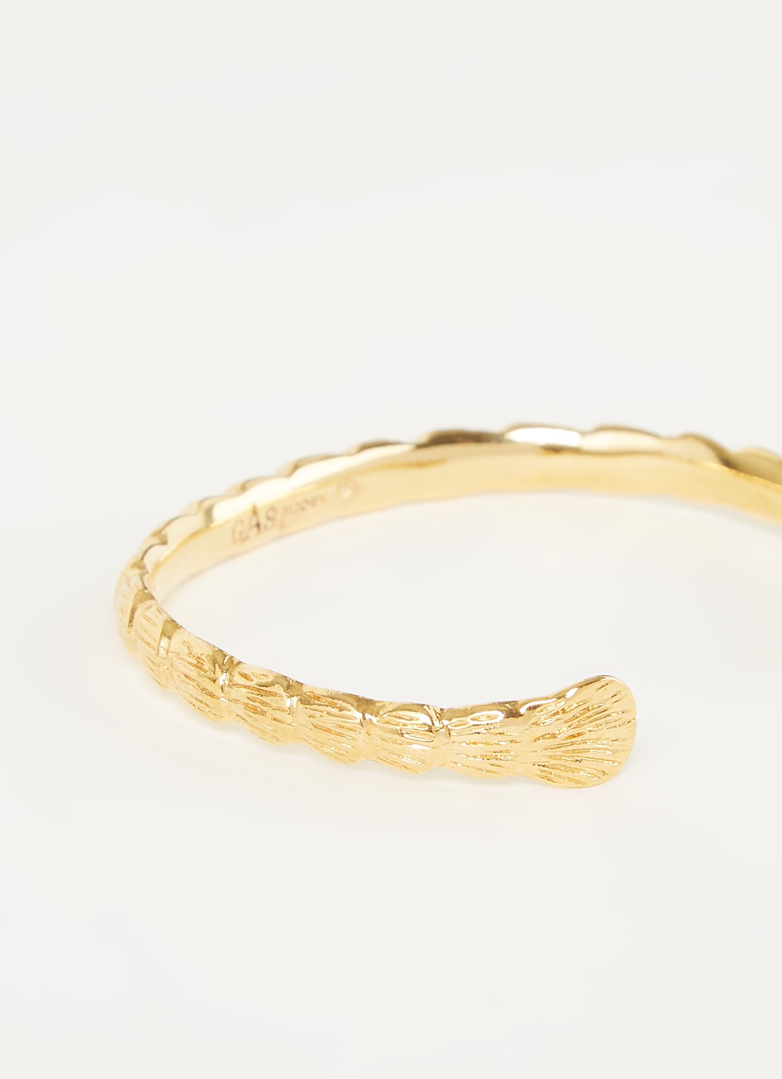 Gas Bijoux Liane bangle verguld - detail 3 goud