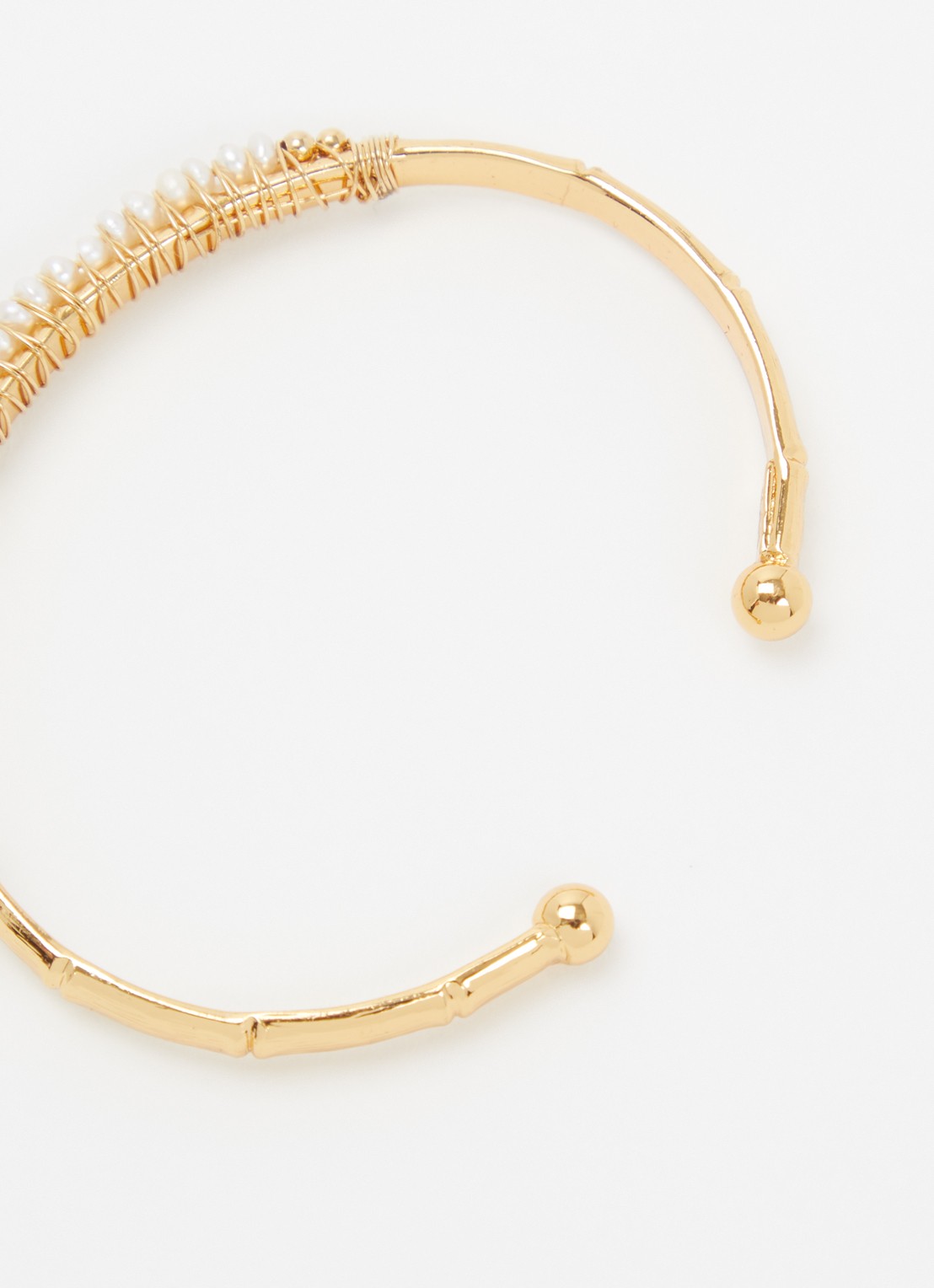 Gas Bijoux Lyre bangle verguld - detail 3 goud