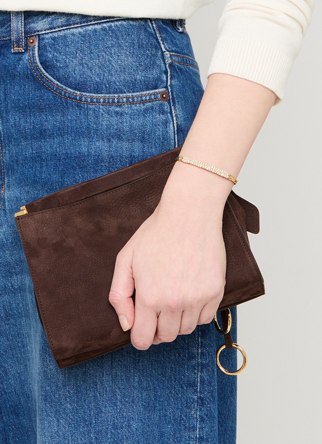 Gas Bijoux Lyre bangle verguld - voorkant 2 goud
