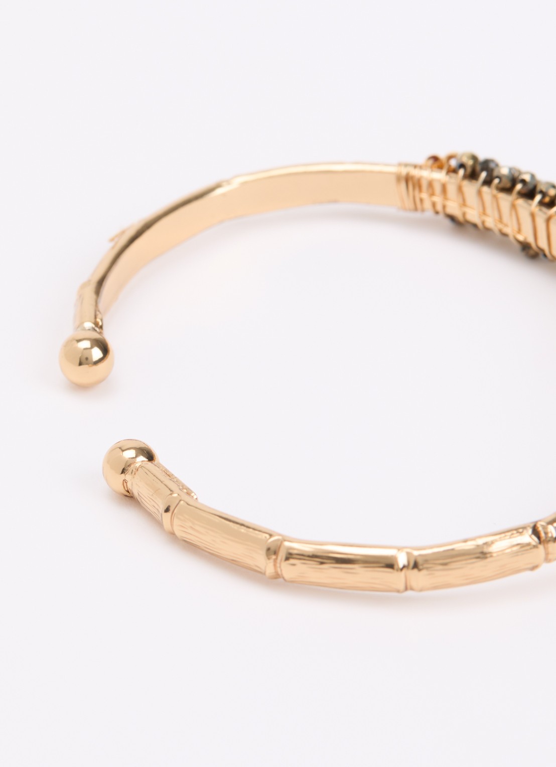 Gas Bijoux Lyre bangle verguld - detail goud