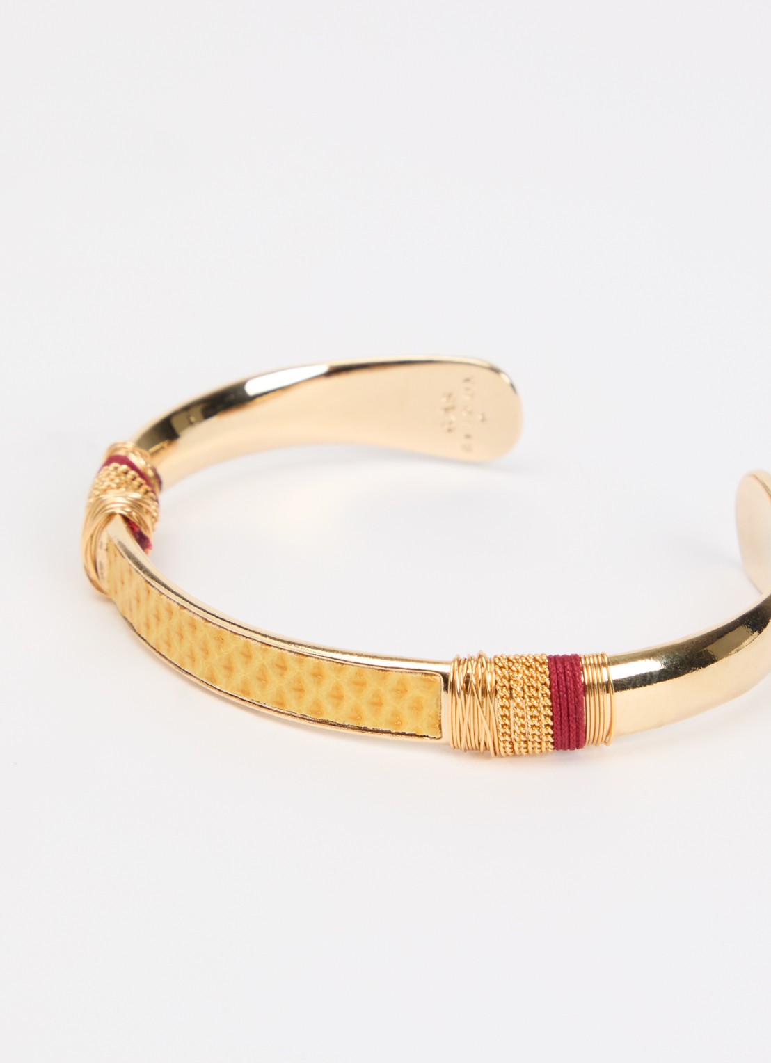 Gas Bijoux Massai bangle verguld - detail goud