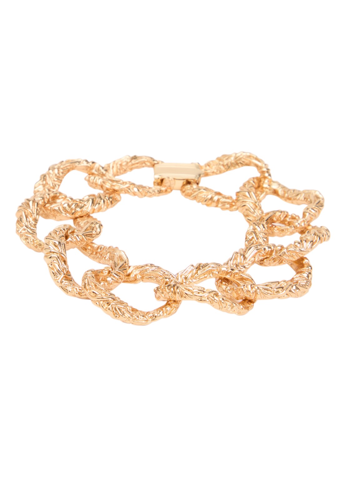 Gas Bijoux Mira schakelarmband verguld - voorkant 2 goud