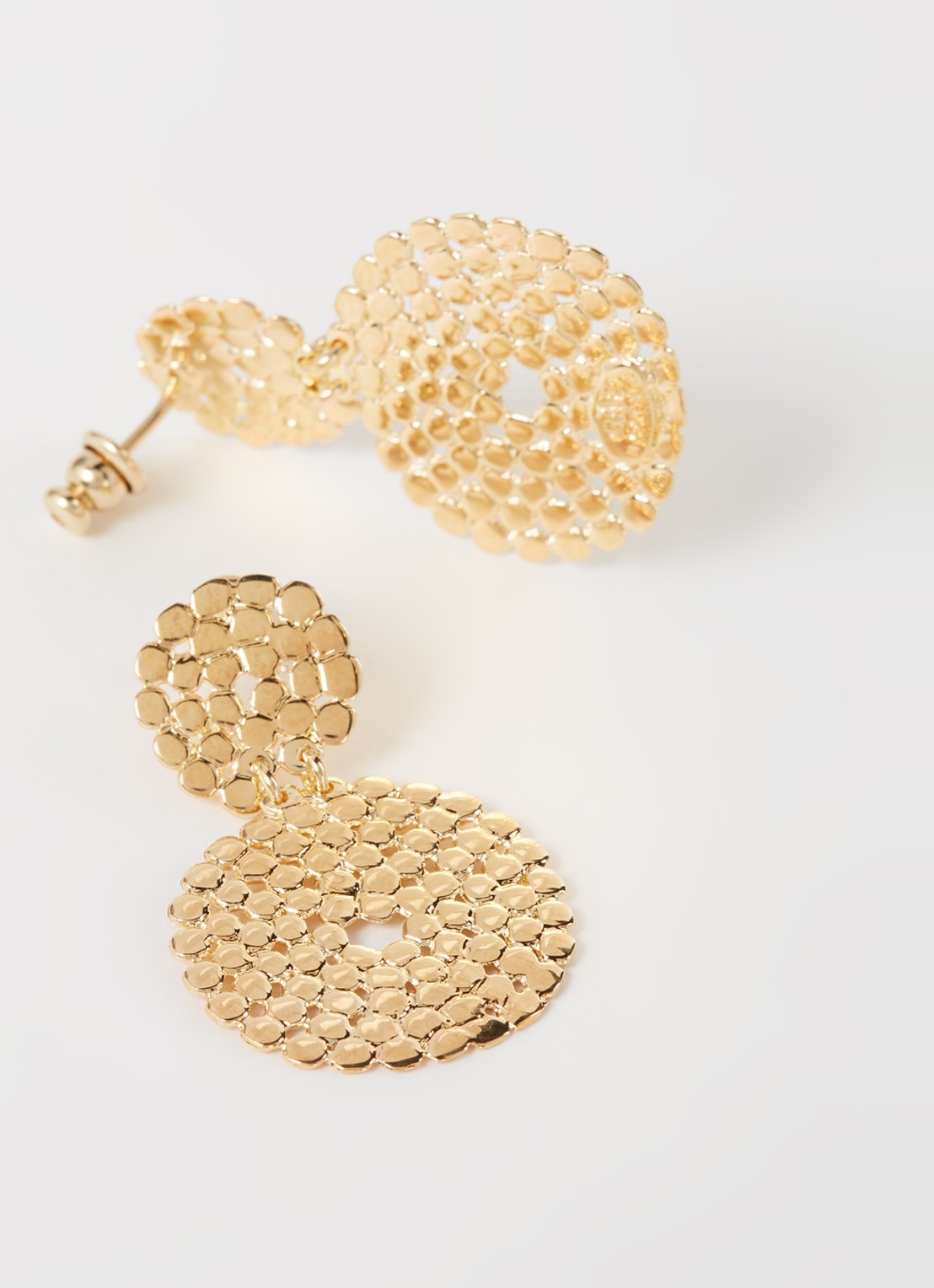 Gas Bijoux Onde Lucky oorstekers verguld - detail 3 goud