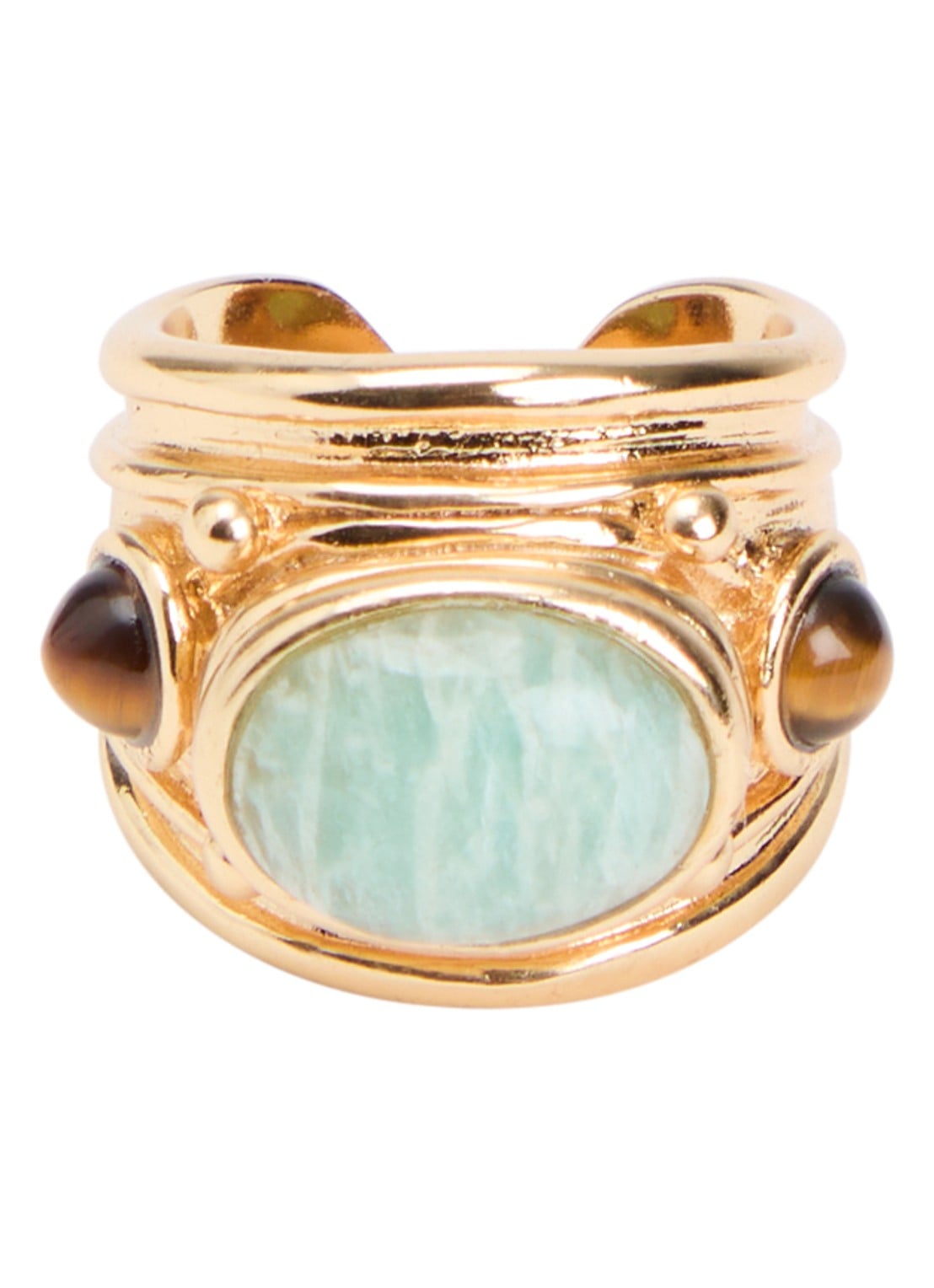 Gas Bijoux Simone ring verguld - voorkant 2 goud