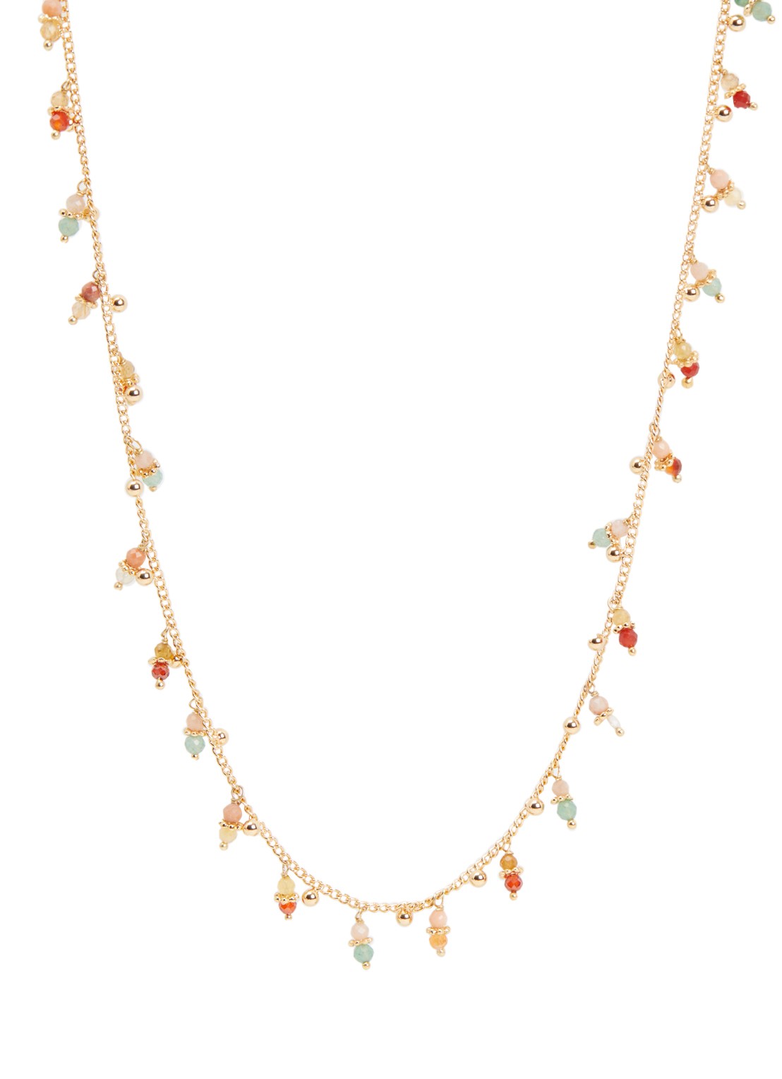 Gas Bijoux Tangerine ketting verguld - voorkant 4 goud