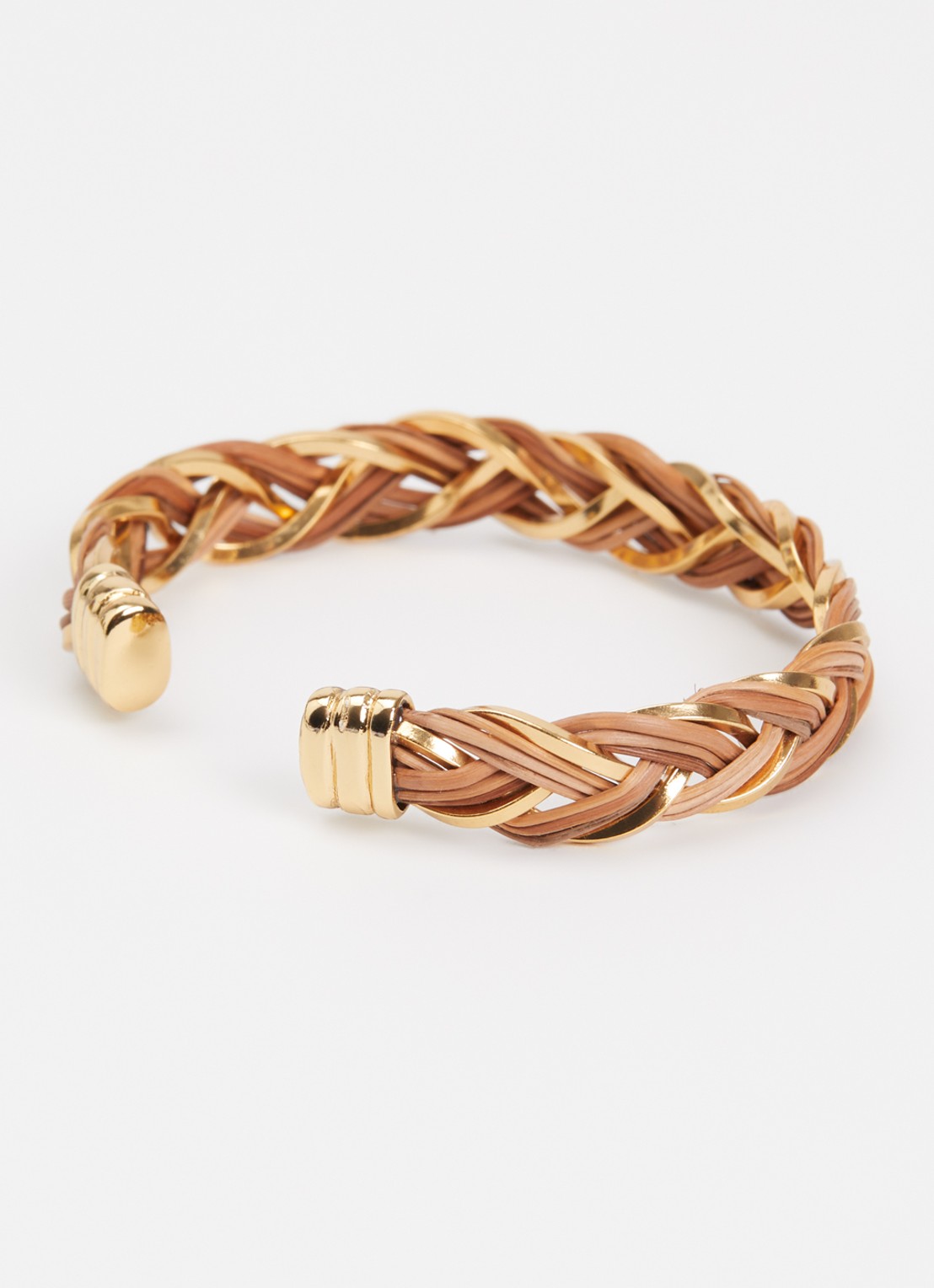 Gas Bijoux Tresse bangle verguld - detail goud
