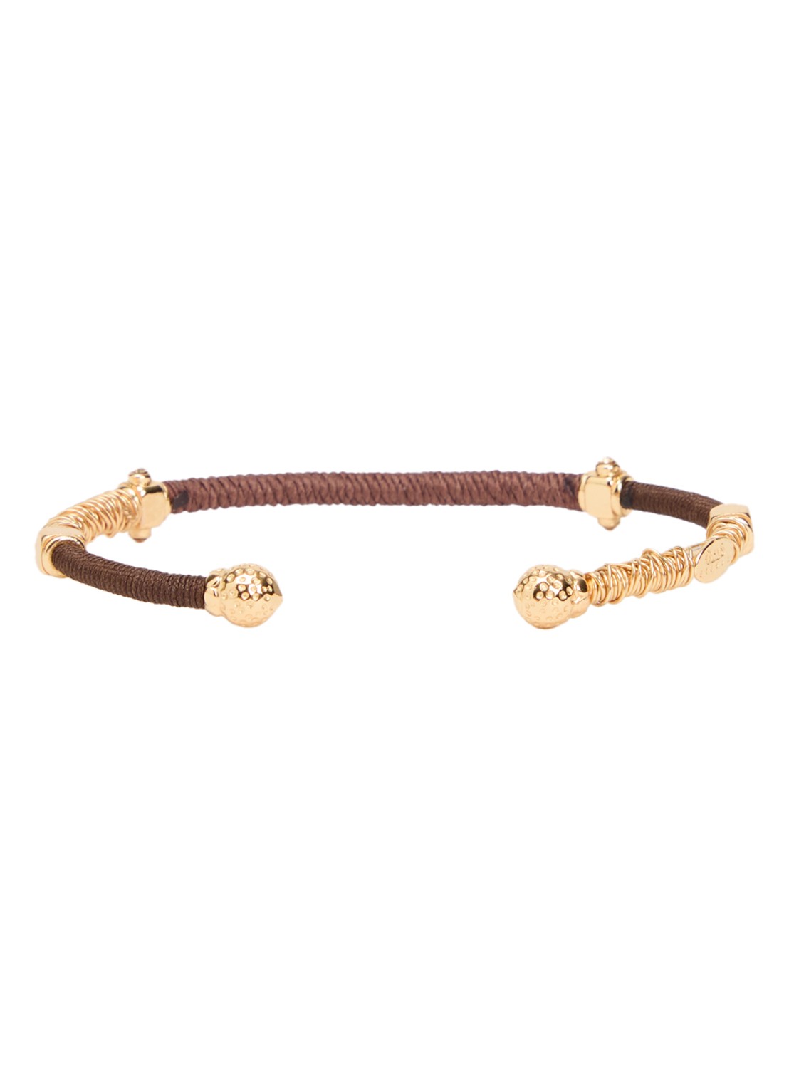 Gas Bijoux Zanzifull bangle verguld - voorkant 2 bruin