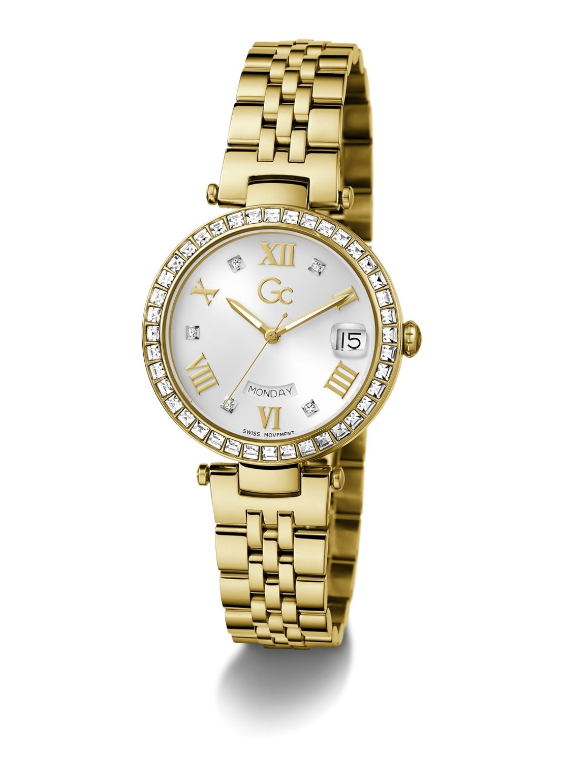 Gc Watches Flair Crystal horloge Z01022L6  - detail 5 goud