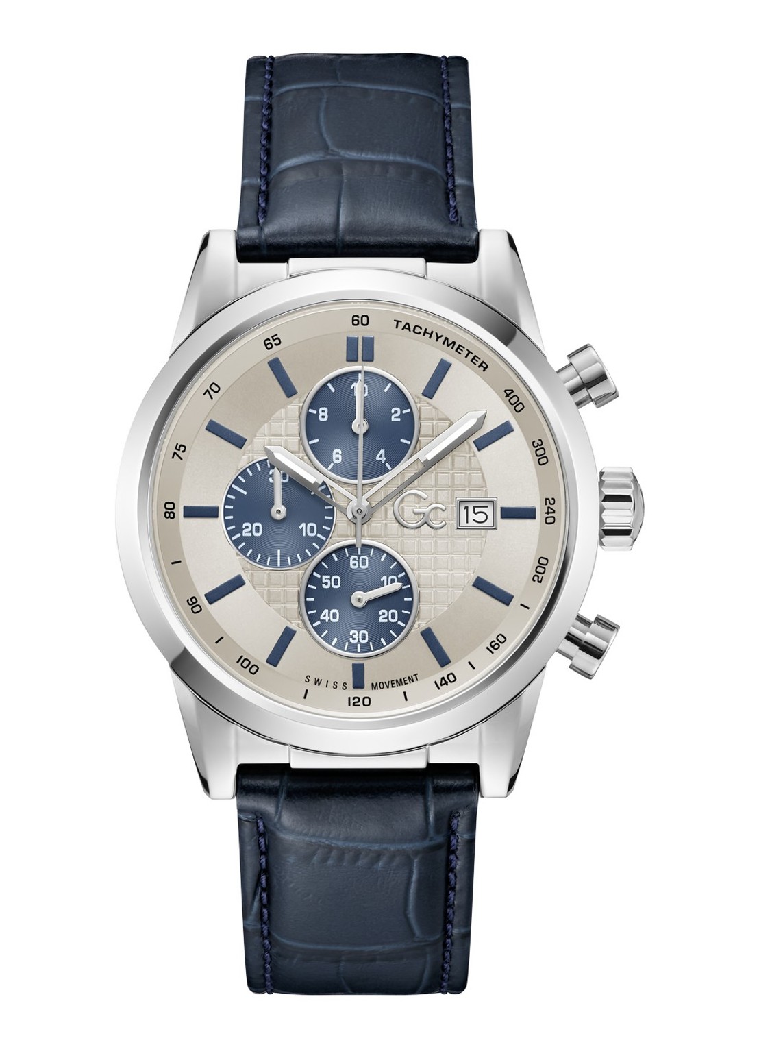 Gc Watches Gallant Z61003G1 - voorkant zilver