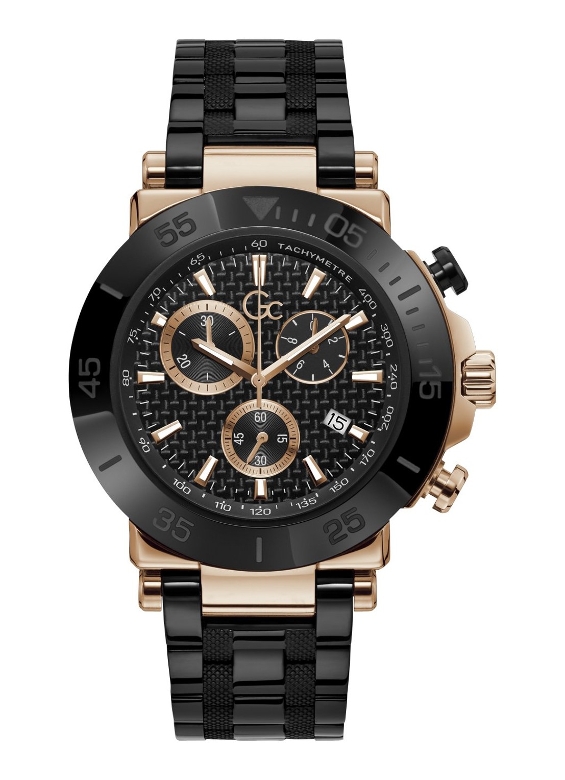 Gc Watches Gc One horloge Y70002G2MF - voorkant 4 zwart