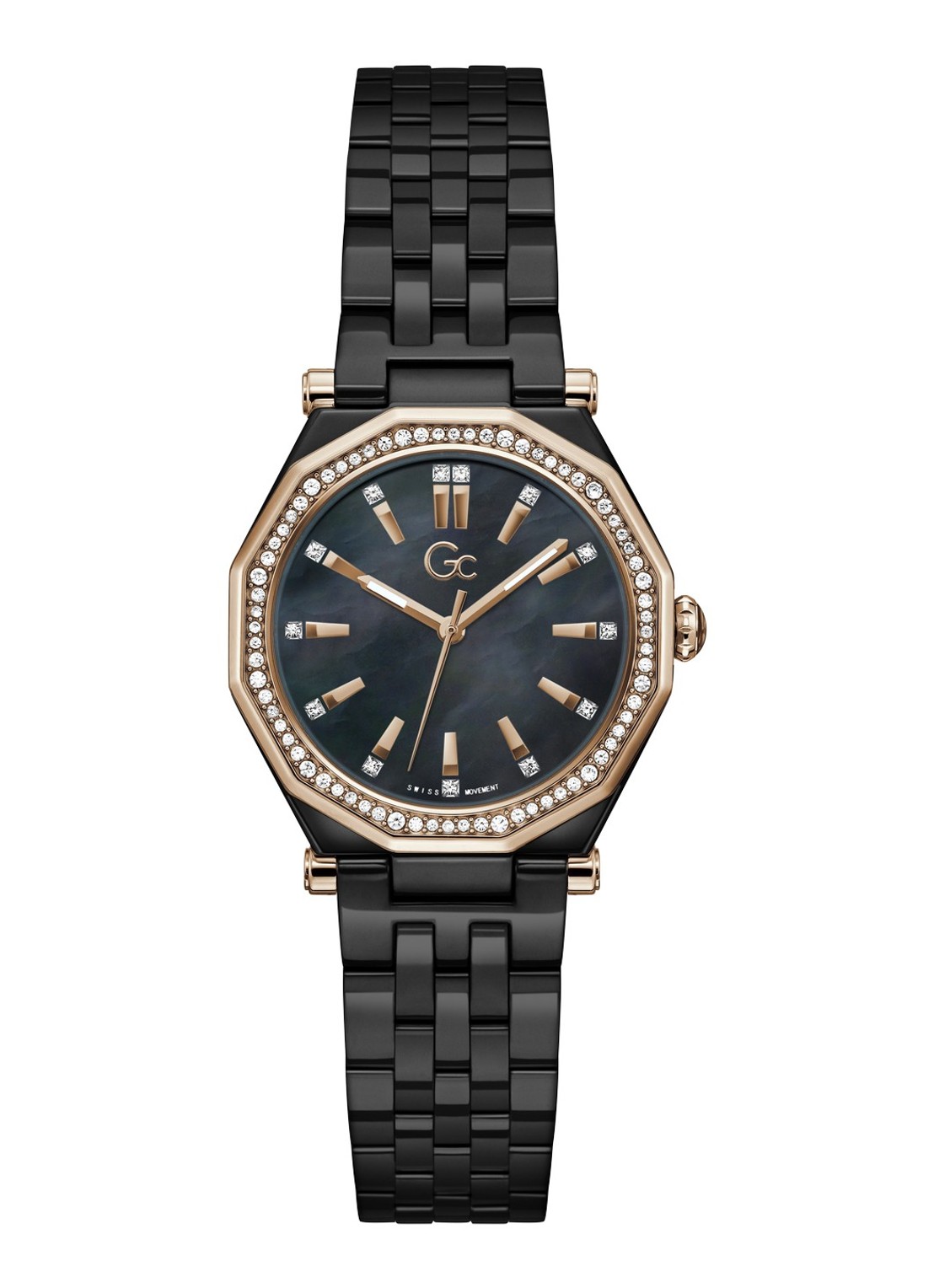 Gc Watches Gleam horloge Z59002L2 - voorkant zwart
