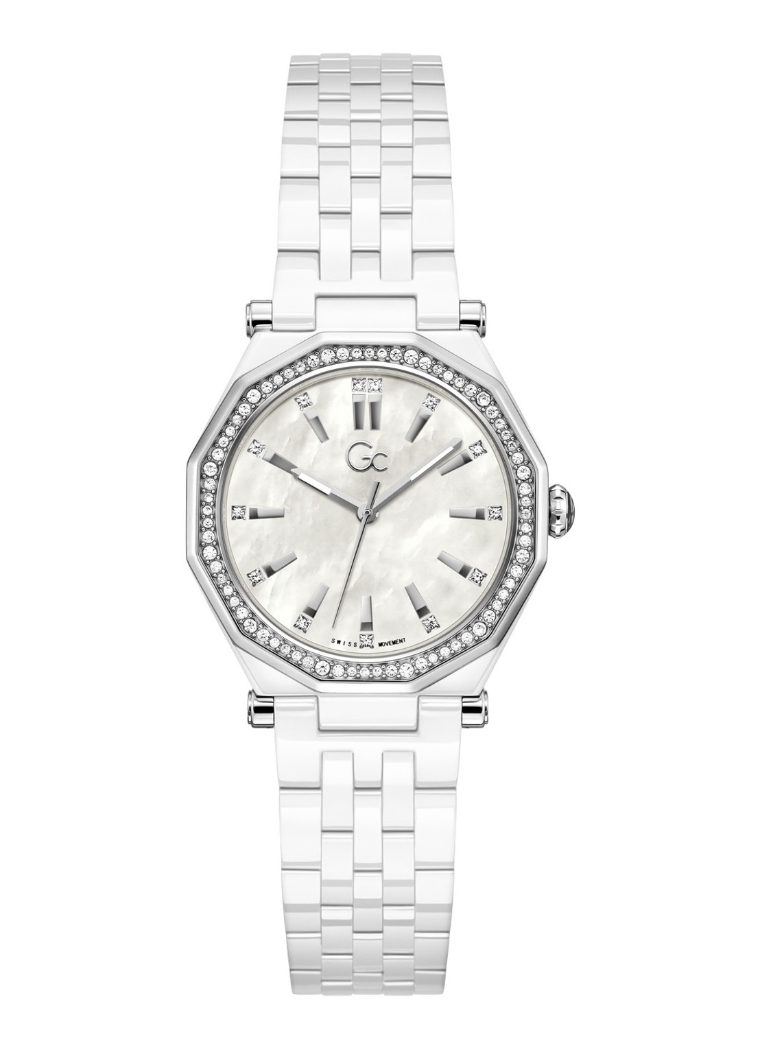 Gc Watches Gleam horloge Z59003L1 - voorkant zilver