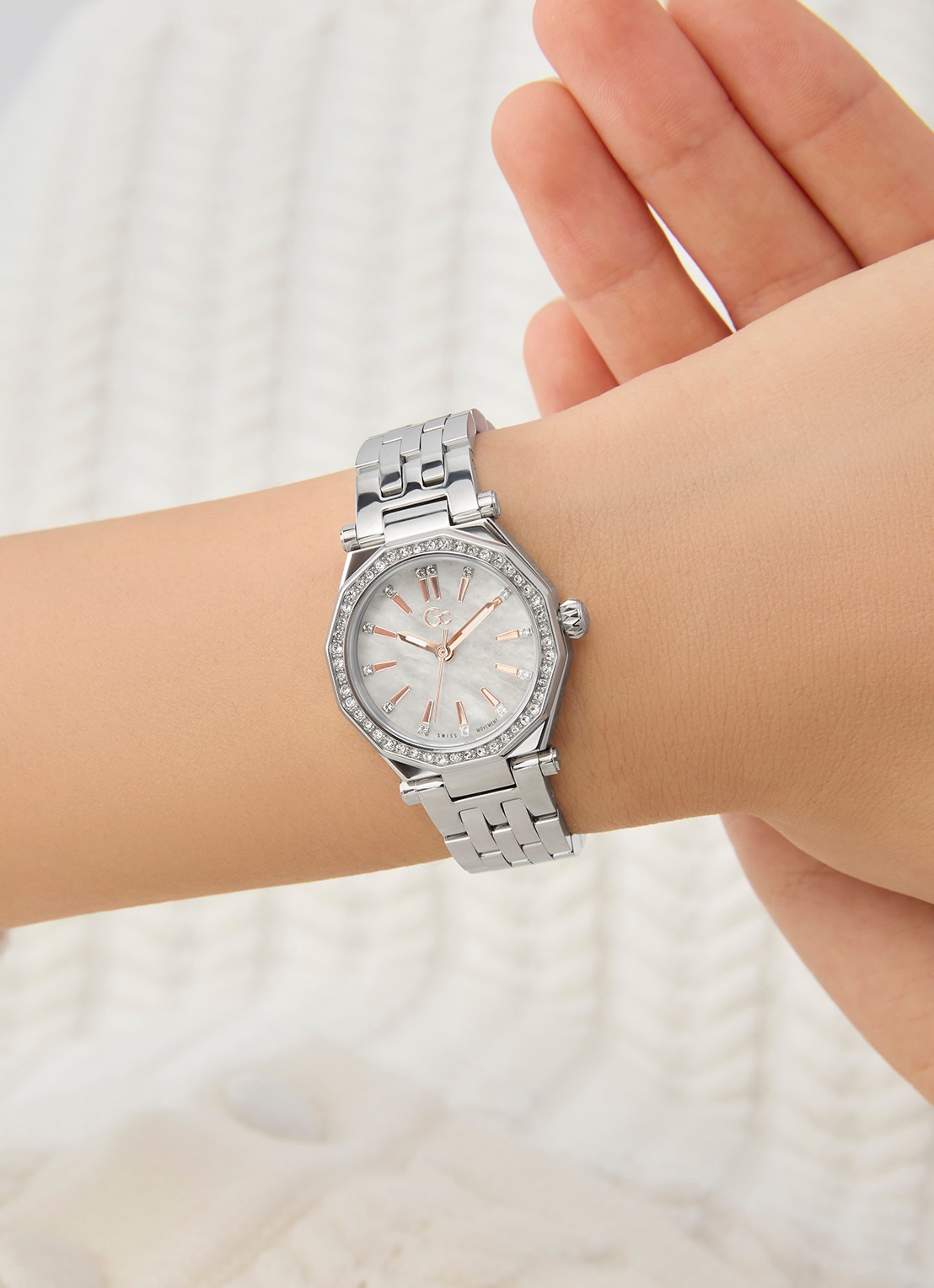 Gc Watches Gleam Mini horloge Z54006L9 - detail 3 zilver