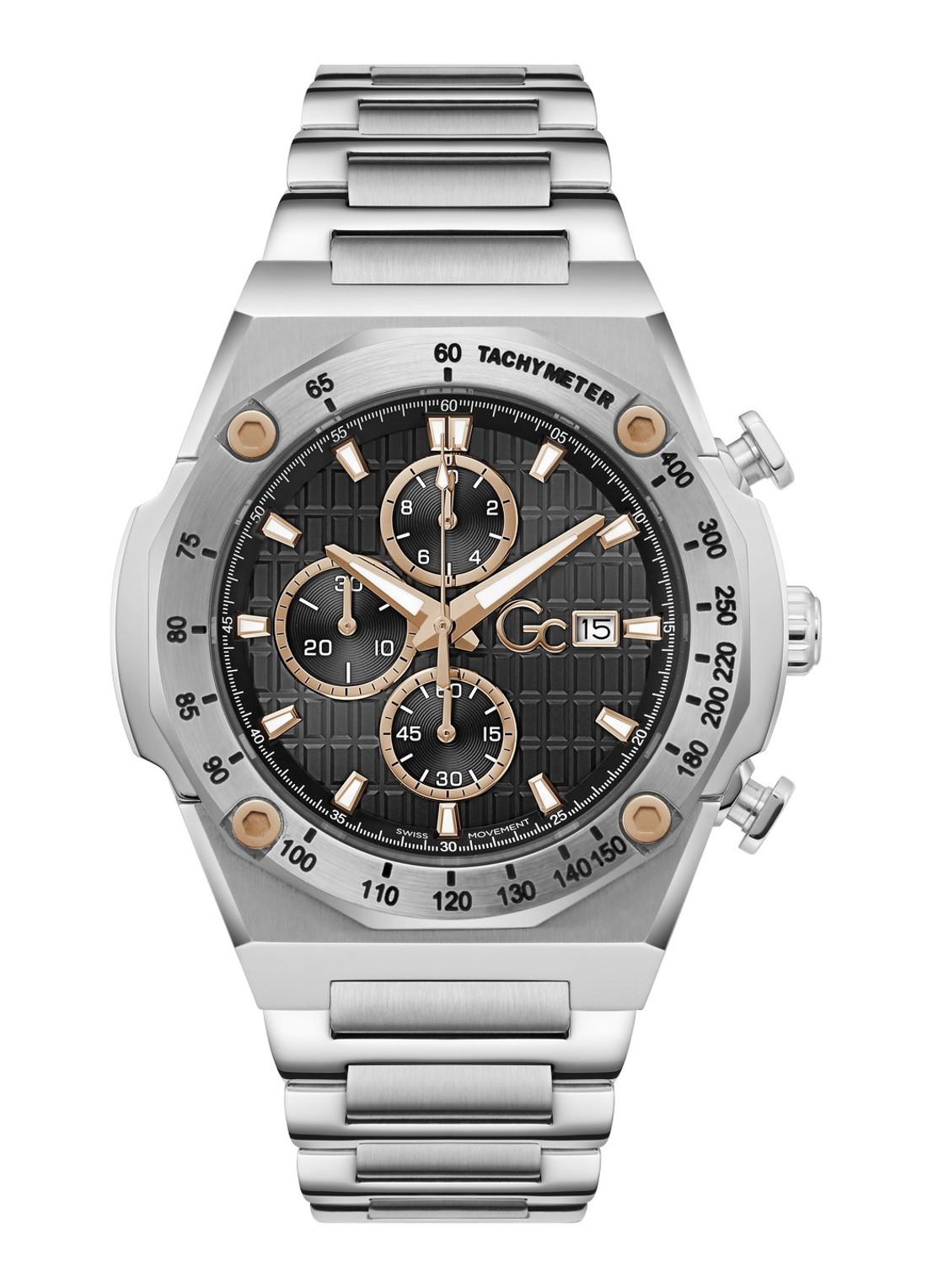 Gc Watches IdolSport horloge Z68002G2 - voorkant zilver