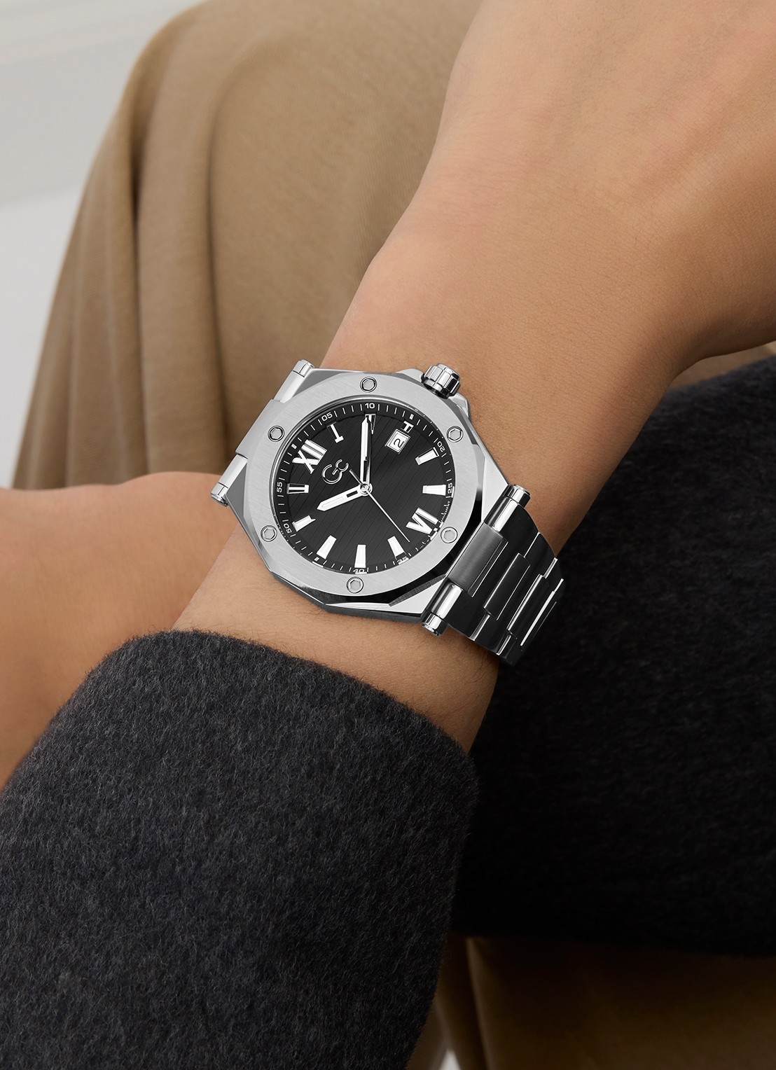 Gc Watches Legacy Sleek horloge Z67004G2 - detail 3 zilver