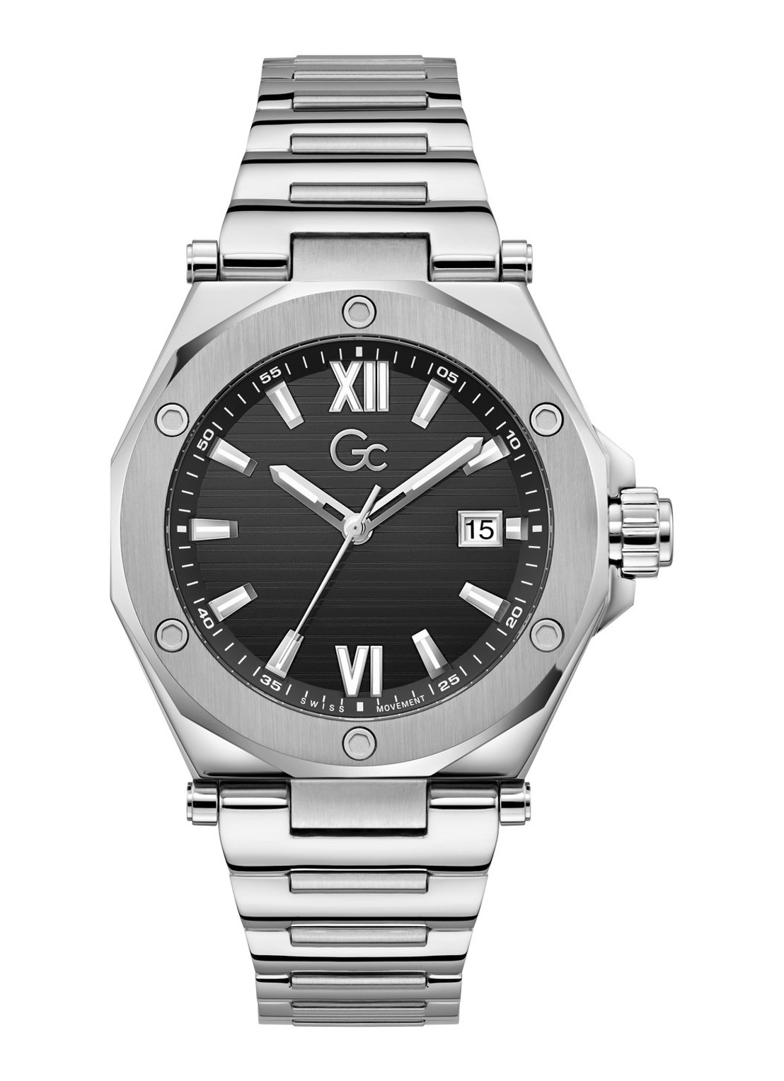 Gc Watches Legacy Sleek horloge Z67004G2 - voorkant zilver