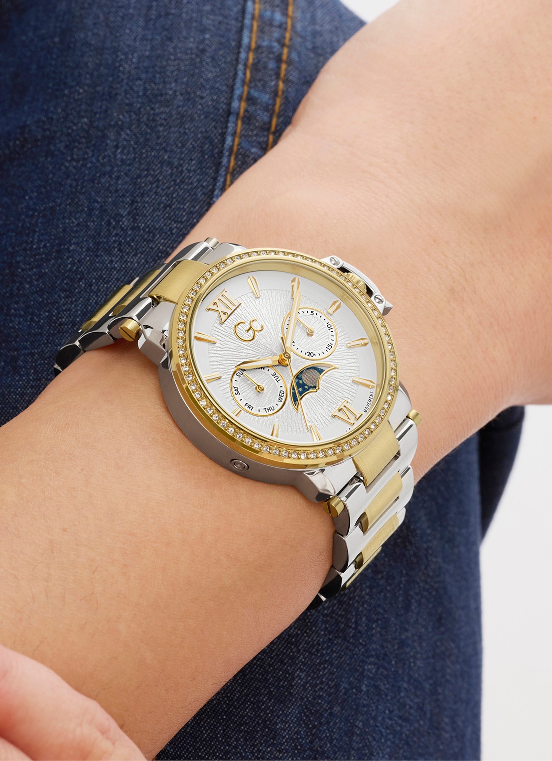 Gc Watches MoonChic horloge Z69003L6 - detail 3 zilver
