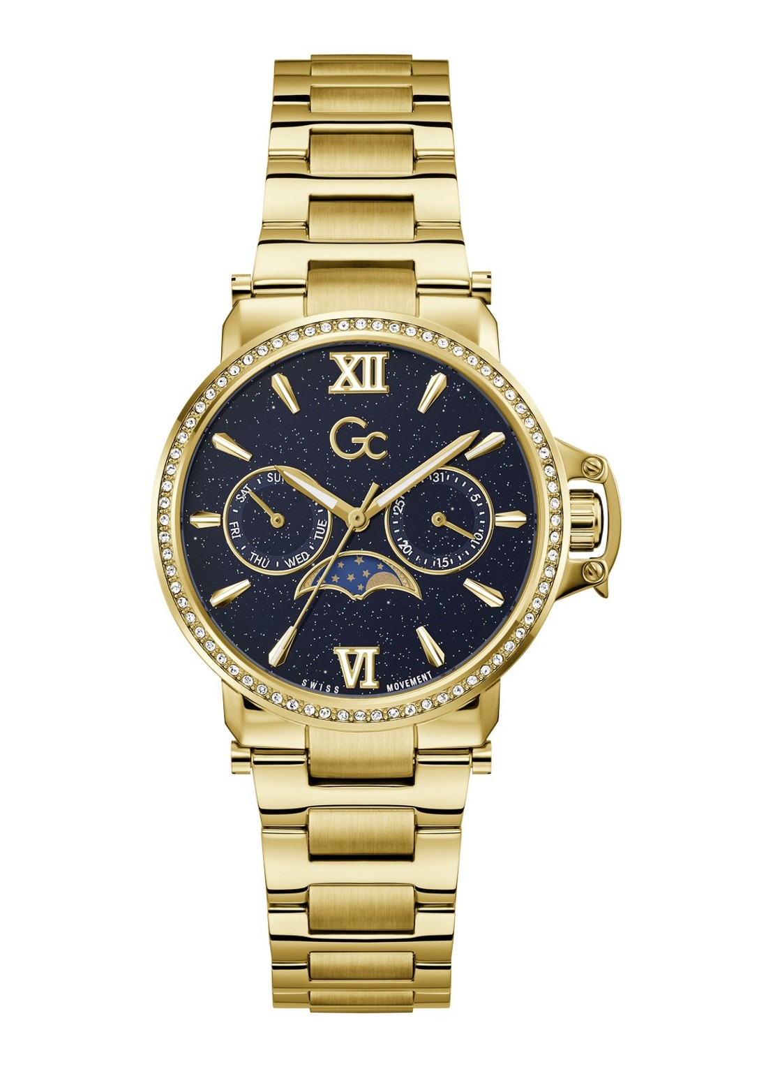 Gc Watches MoonChic horloge Z69004L7 - voorkant 4 goud