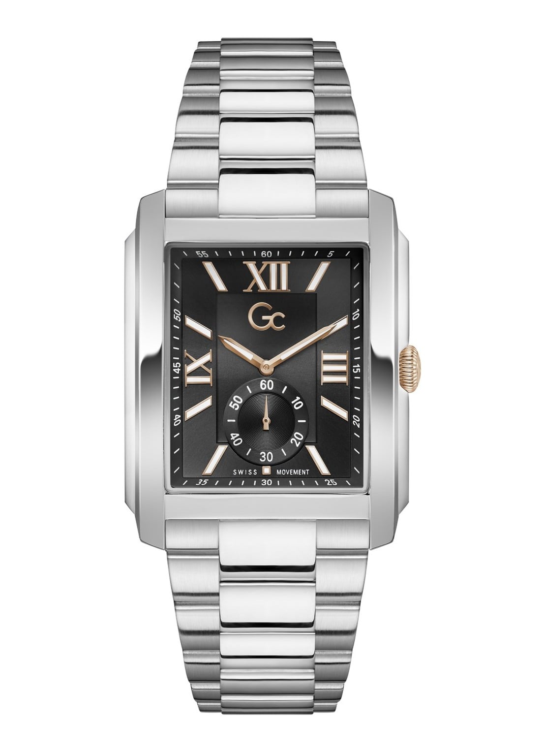 Gc Watches QuadraClass horloge Z90001G2 - voorkant 3 zilver
