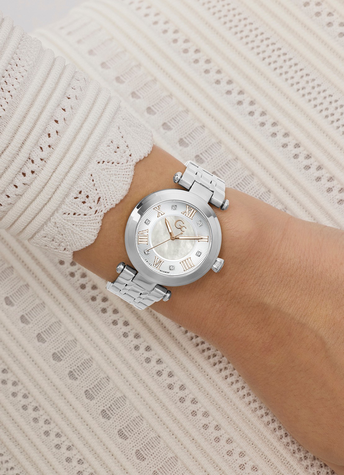 Gc Watches TopChic horloge Z62002L9 - detail zilver