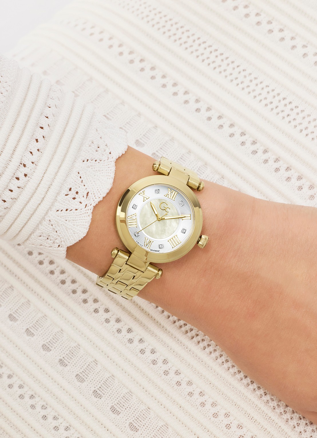 Gc Watches TopChic horloge Z62002L9 - detail 3 goud