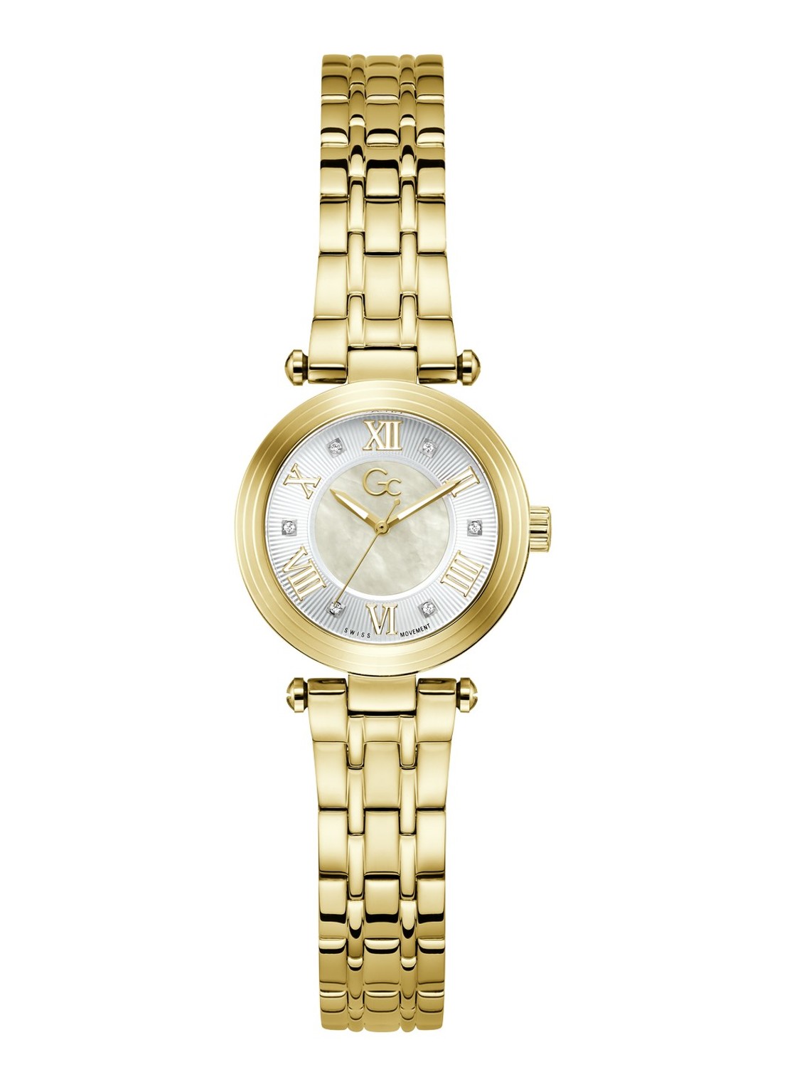 Gc Watches TopChic Mini horloge Z86004L1 - voorkant goud