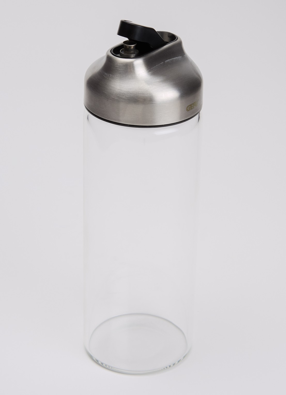 GEFU Kippo olie en azijn dispenser 40 cl - voorkant 2 zilver