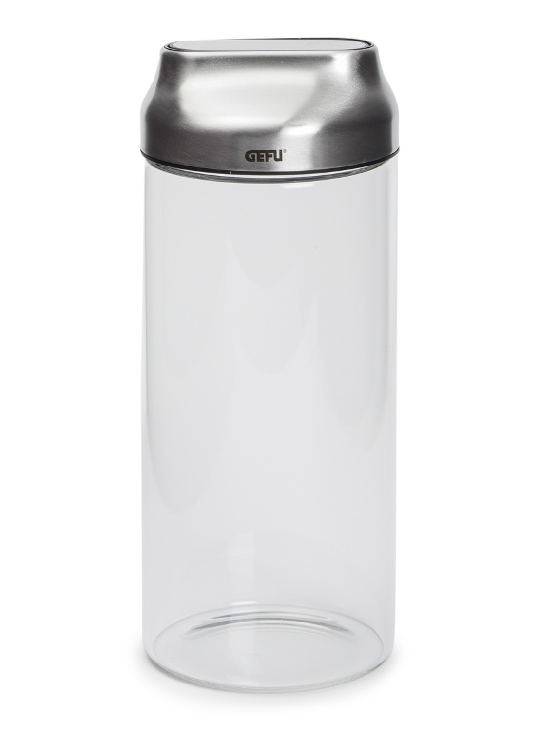 GEFU Kippo voorraadpot 1,3 liter - voorkant transparant