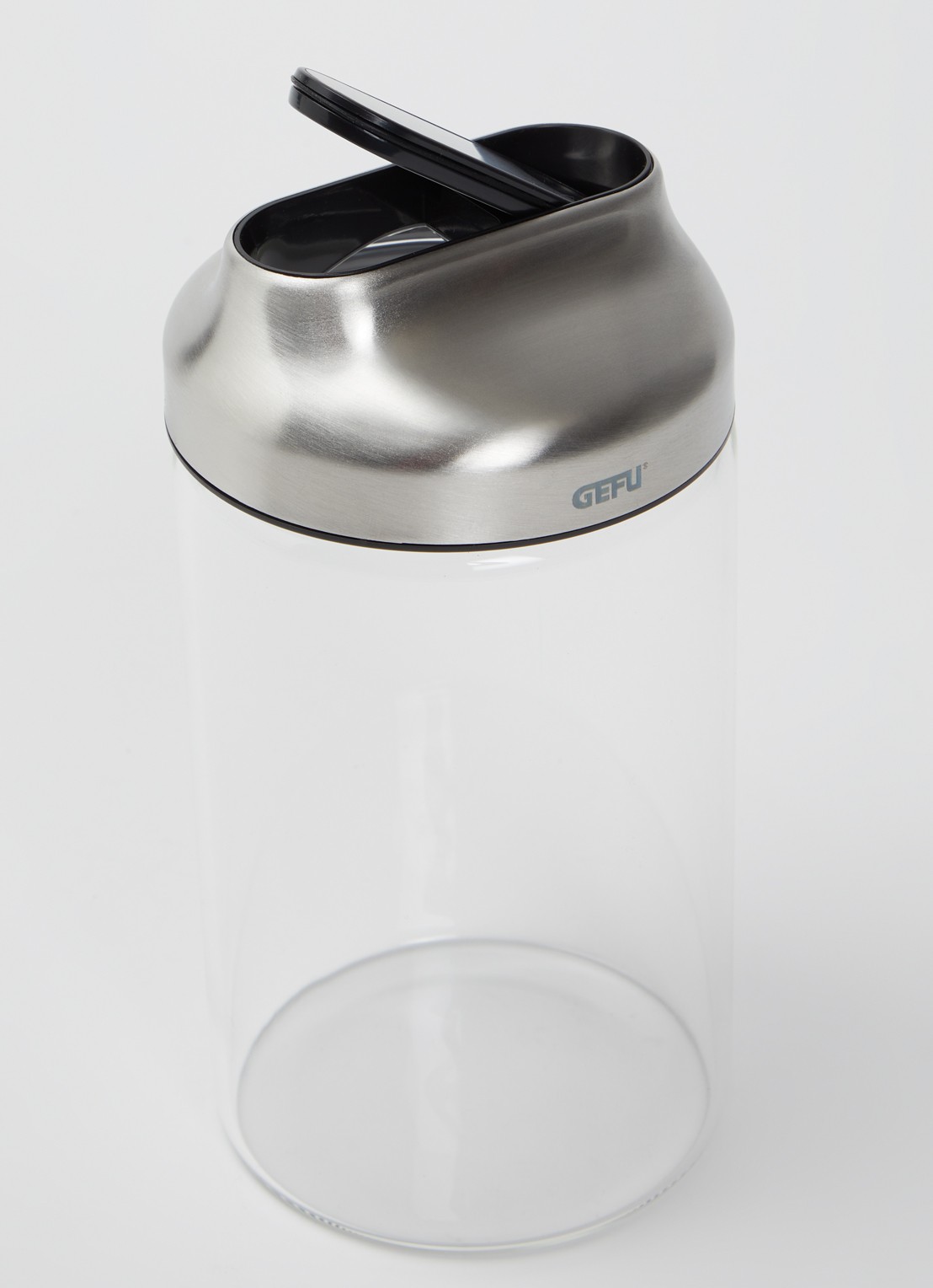 GEFU Kippo voorraadpot 1 liter - voorkant 2 transparant
